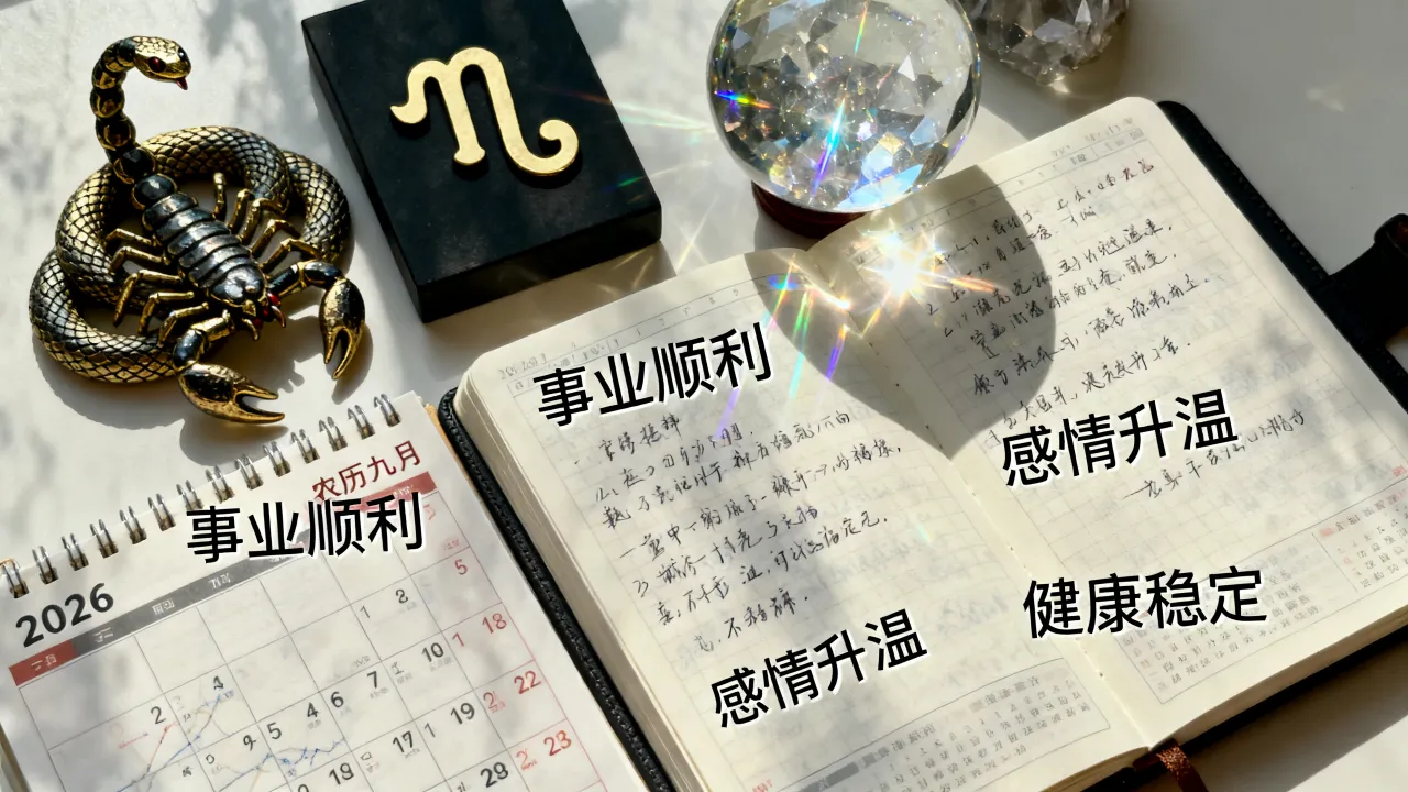 属蛇天蝎座2026农历九月运势如何，天蝎座九月运势怎么样？