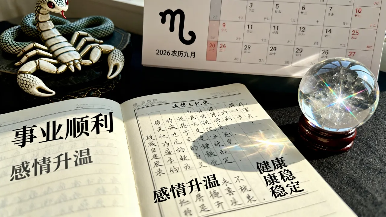 属蛇天蝎座2026农历九月运势如何，天蝎座九月运势怎么样？