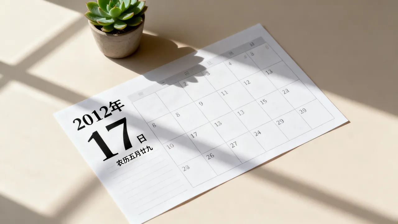 2012年7月17日农历是多少,阴历阳历转换查询 2012年7月17日农历是多少,阴历阳历转换查询