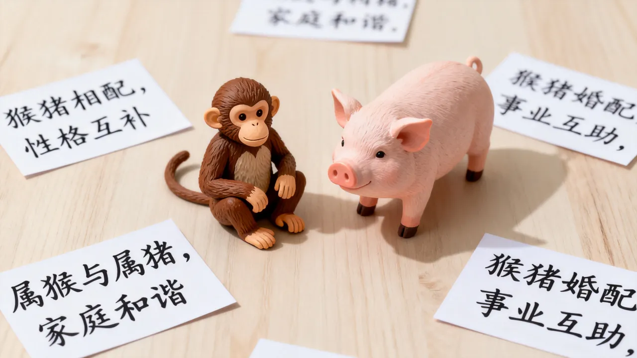 猴和猪婚姻相配吗，猴和猪婚配好不好有什么说法呢？