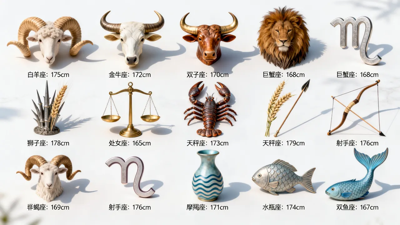 十二星座个子排名谁最高,十二星座身高排名榜谁最矮? 十二星座个子排名谁最高,十二星座身高排名榜谁最矮?