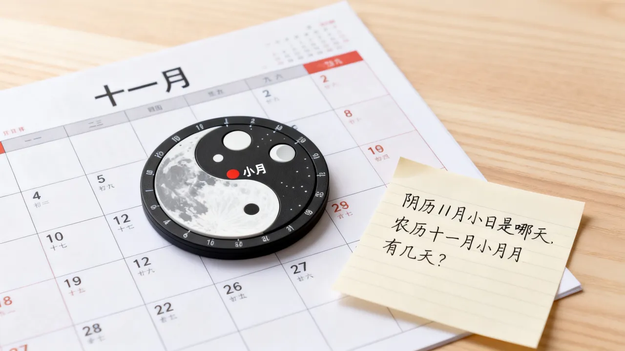 阴历11月小日是哪天，农历十一月小月有几天？