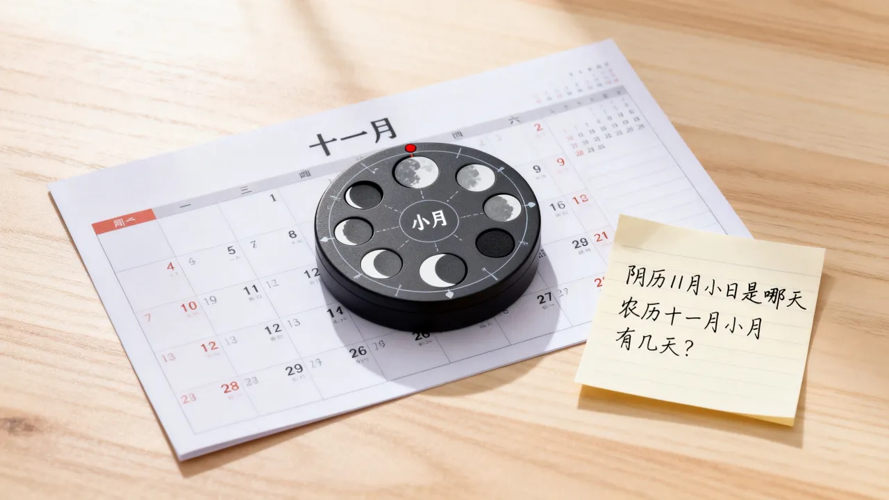 阴历11月小日是哪天，农历十一月小月有几天？