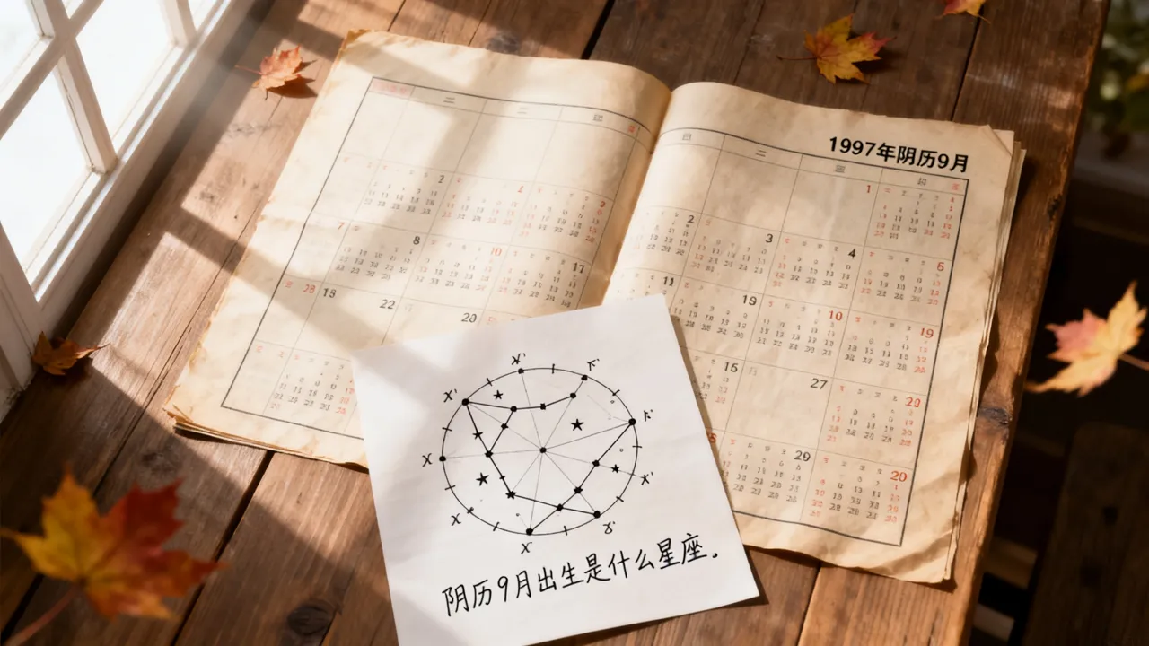1997年阴历9月是阳历几月?阴历9月出生是什么星座 1997年阴历9月是阳历几月?阴历9月出生是什么星座