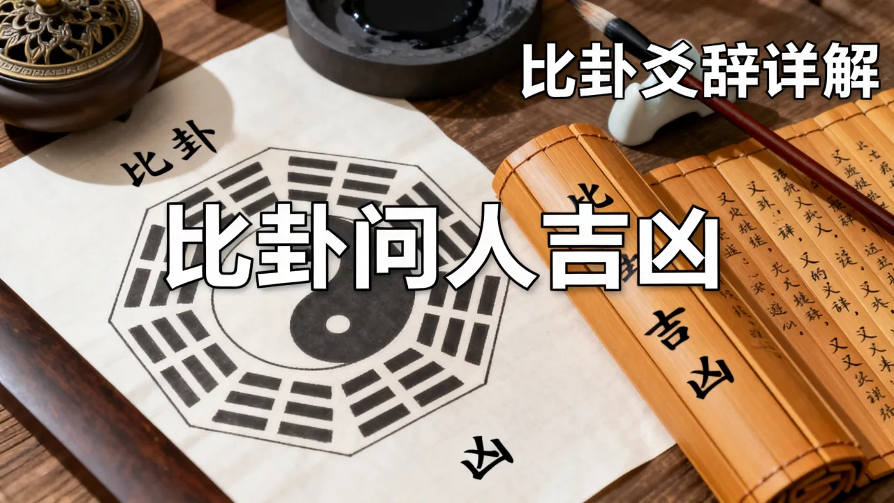 比卦问人吉凶怎么看的,比卦爻辞详解吉凶断法 比卦问人吉凶怎么看的,比卦爻辞详解吉凶断法
