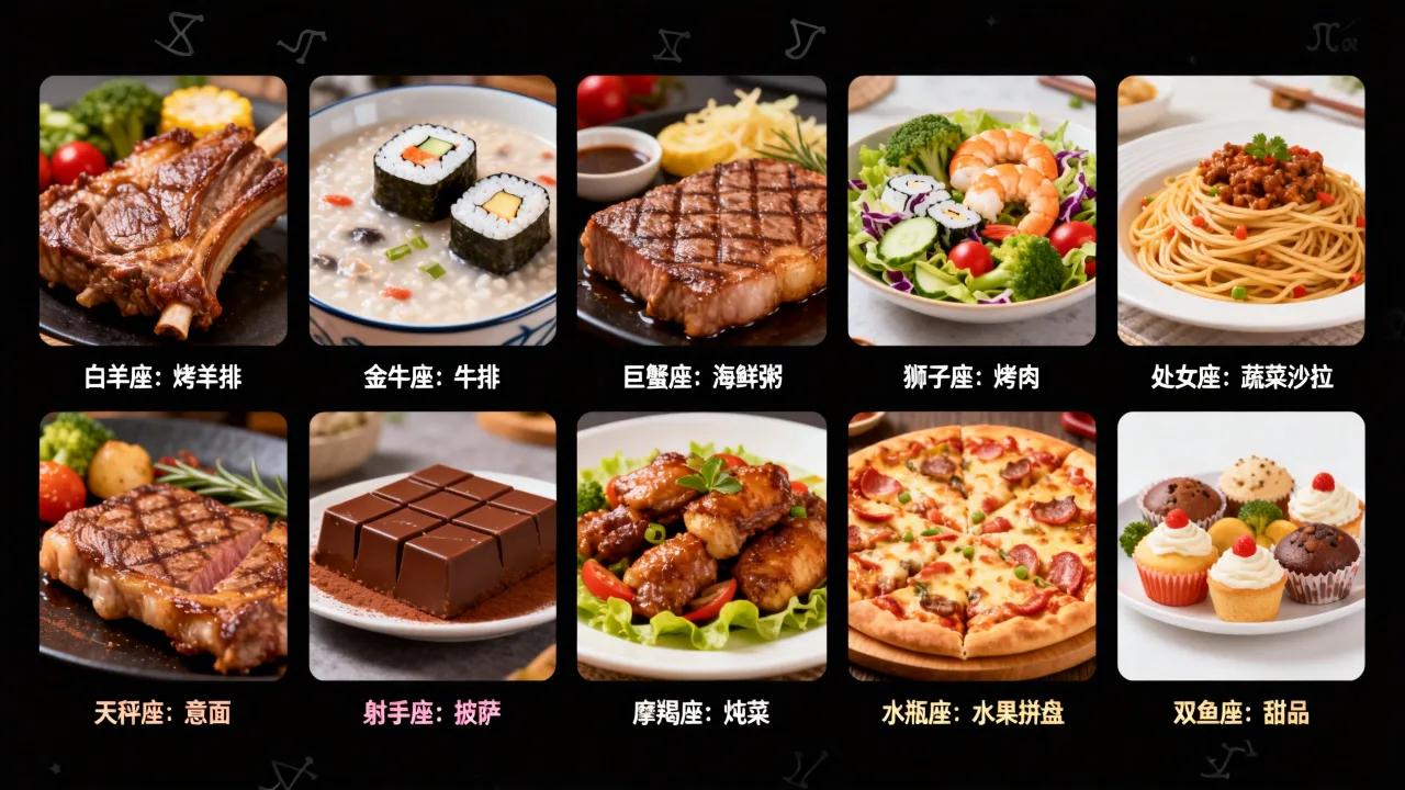 十二星座各有什么代表美食,十二星座最爱吃的食物是什么 十二星座各有什么代表美食,十二星座最爱吃的食物是什么