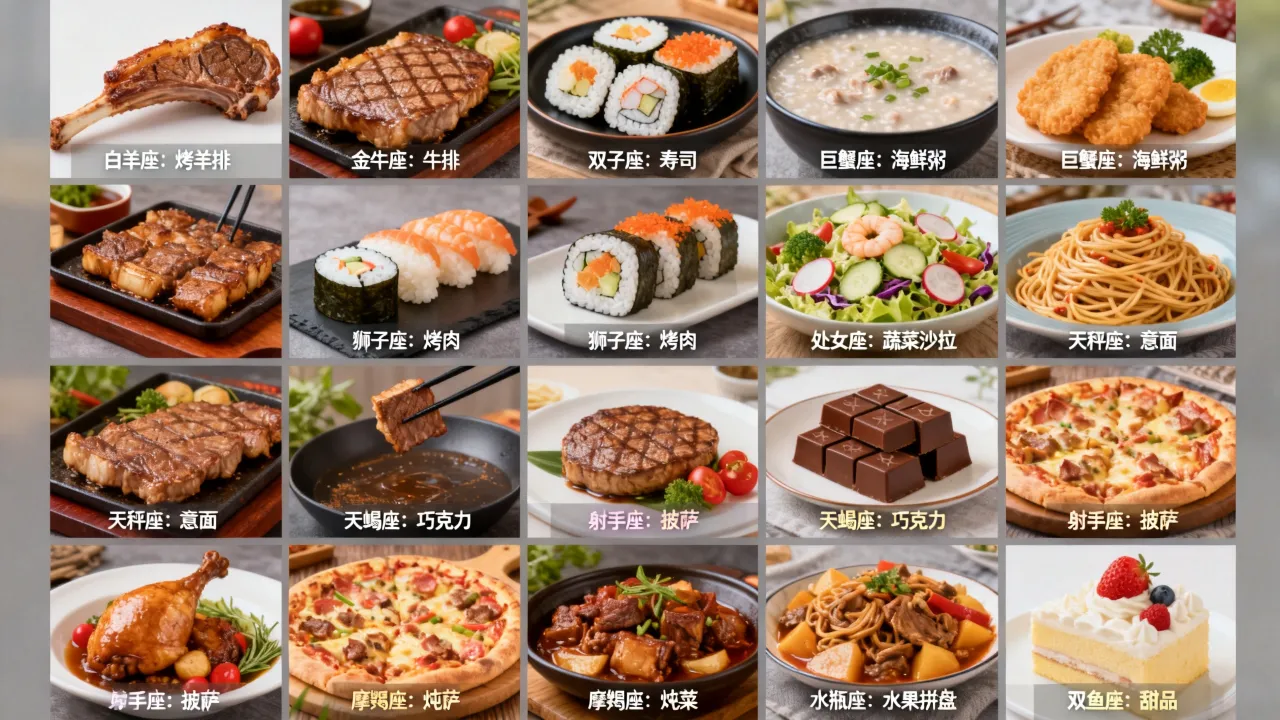 十二星座各有什么代表美食,十二星座最爱吃的食物是什么 十二星座各有什么代表美食,十二星座最爱吃的食物是什么
