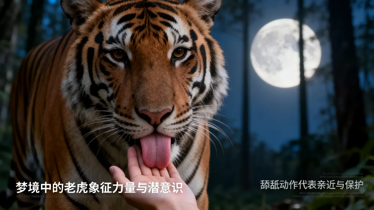 梦见老虎舔我是咋回事，有什么预兆和象征意义？