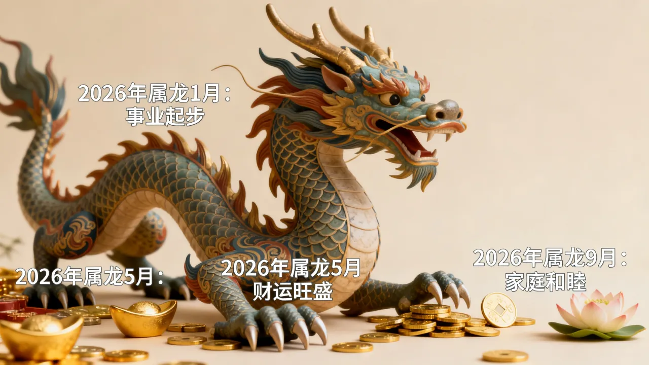2026年属龙月份运势如何,属龙人几月最好? 2026年属龙月份运势如何,属龙人几月最好?