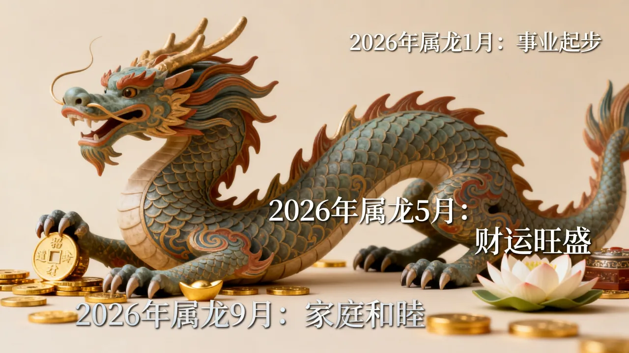 2026年属龙月份运势如何,属龙人几月最好? 2026年属龙月份运势如何,属龙人几月最好?