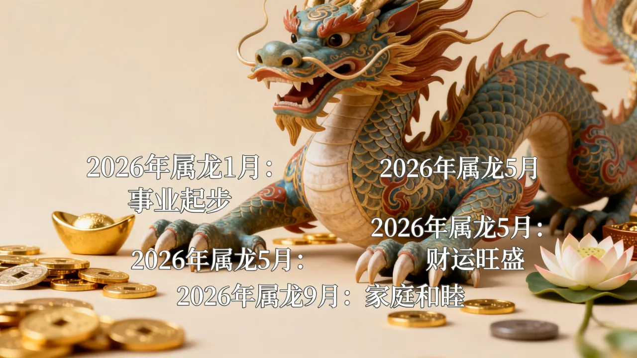 2026年属龙月份运势如何,属龙人几月最好? 2026年属龙月份运势如何,属龙人几月最好?
