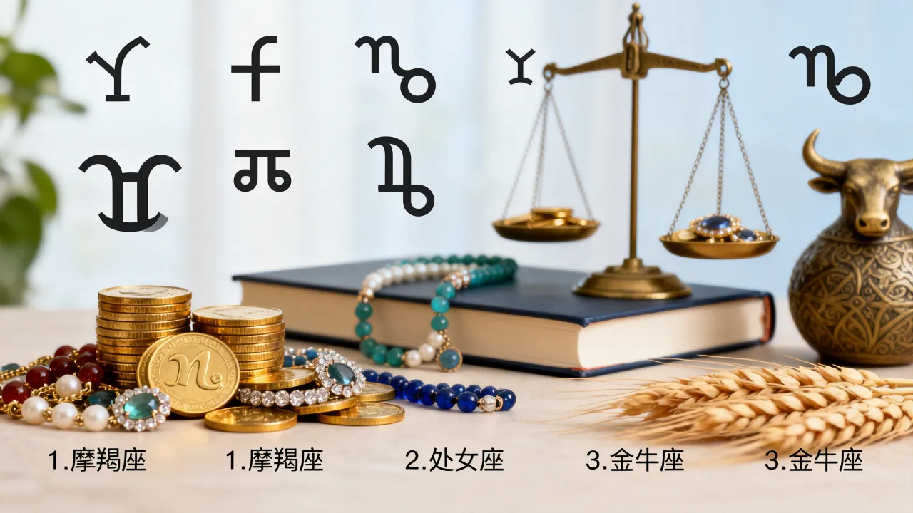 十二星座中最富有的星座排行是什么，哪个星座最有钱？
