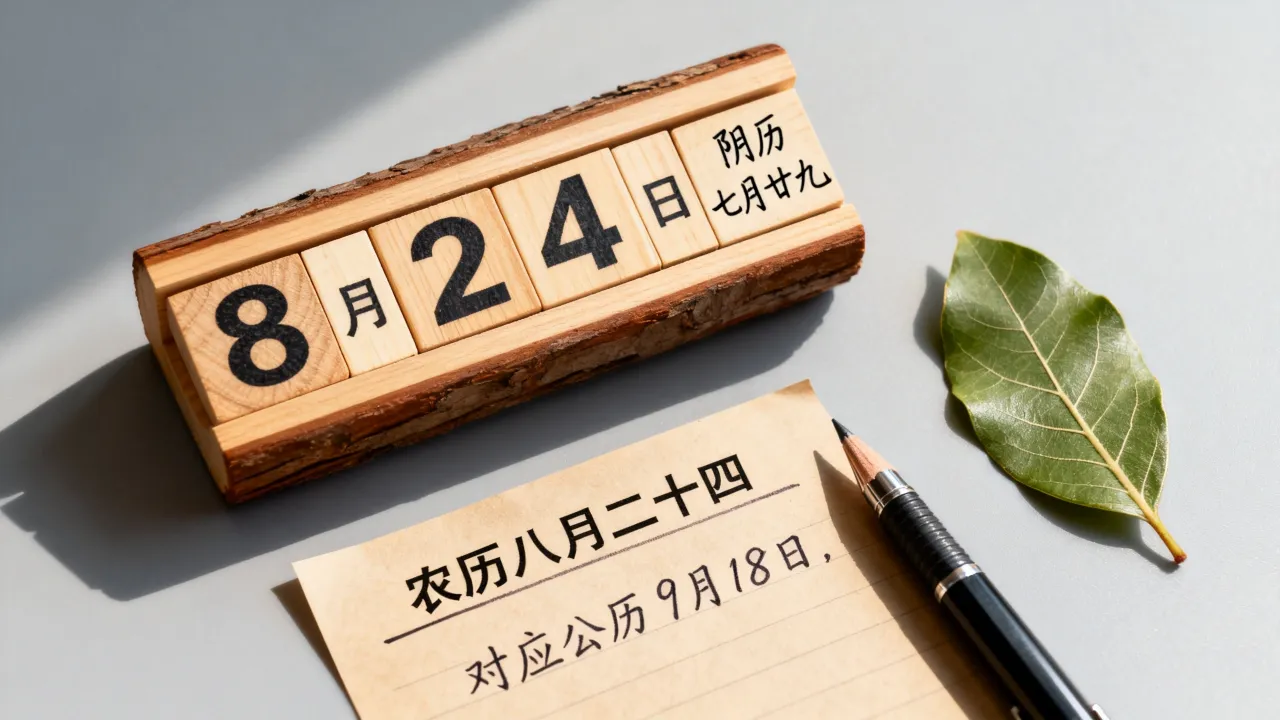 8月24日阴历是几月几号,农历八月二十四对应公历哪天? 8月24日阴历是几月几号,农历八月二十四对应公历哪天?