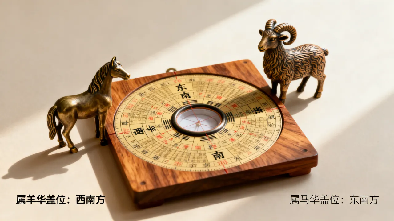 属马和属羊的华盖位在哪，属马属羊华盖位查询