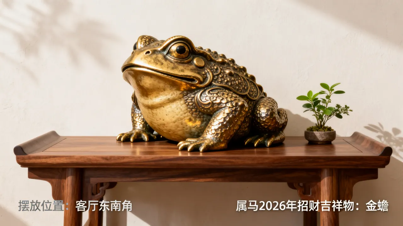 属马2026年最招财的吉祥物是什么，如何摆放才能旺财？