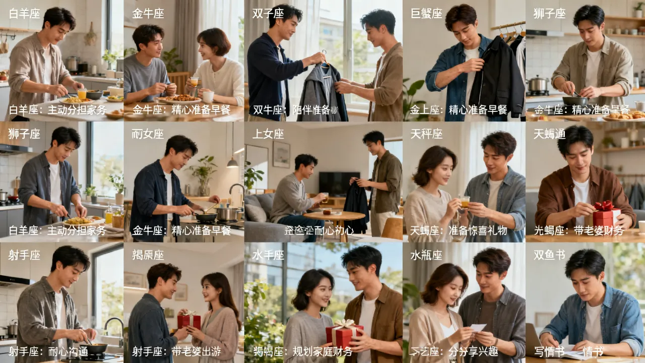 十二星座会对老婆怎么样,十二星座男对老婆态度真实表现如何 十二星座会对老婆怎么样,十二星座男对老婆态度真实表现如何