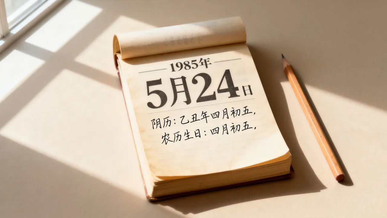 1985年5月24日阴历是多少,农历生日是几月几号? 1985年5月24日阴历是多少,农历生日是几月几号?