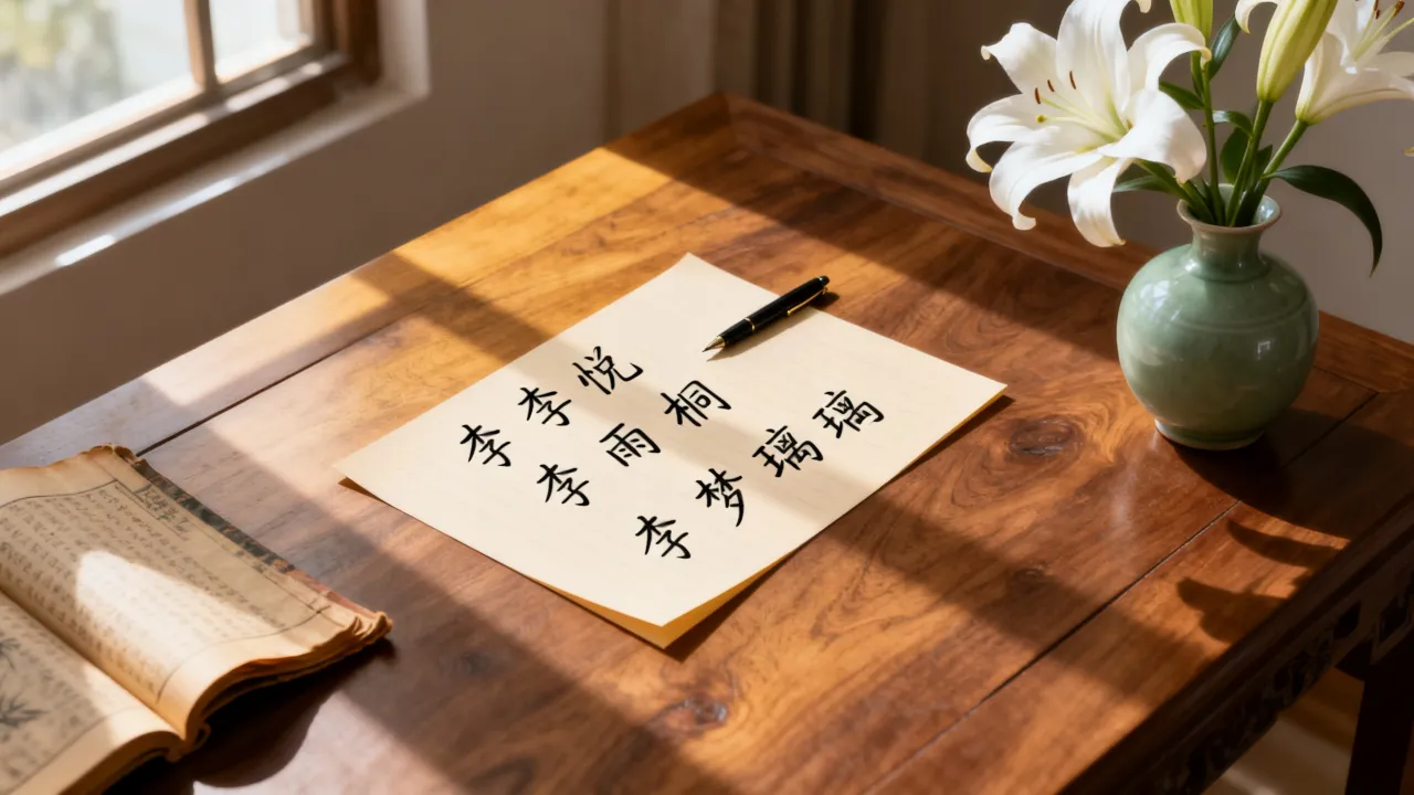 姓李的宝宝怎么起名女，李姓女孩取什么名字好