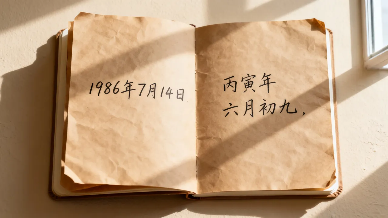 1986年7月14日农历是多少，阴历生日查询