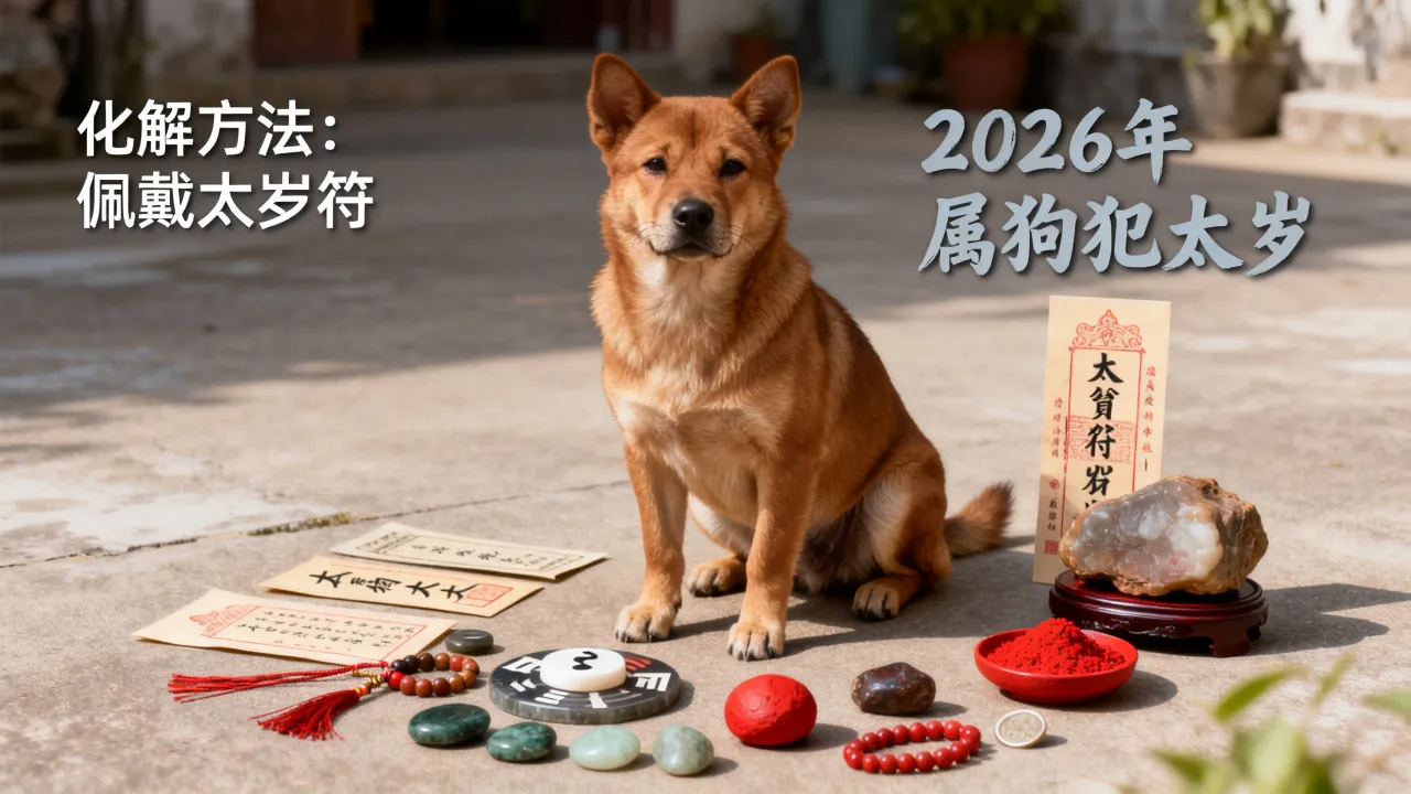 2026年属狗犯太岁运势怎么样，属狗犯太岁怎么化解？
