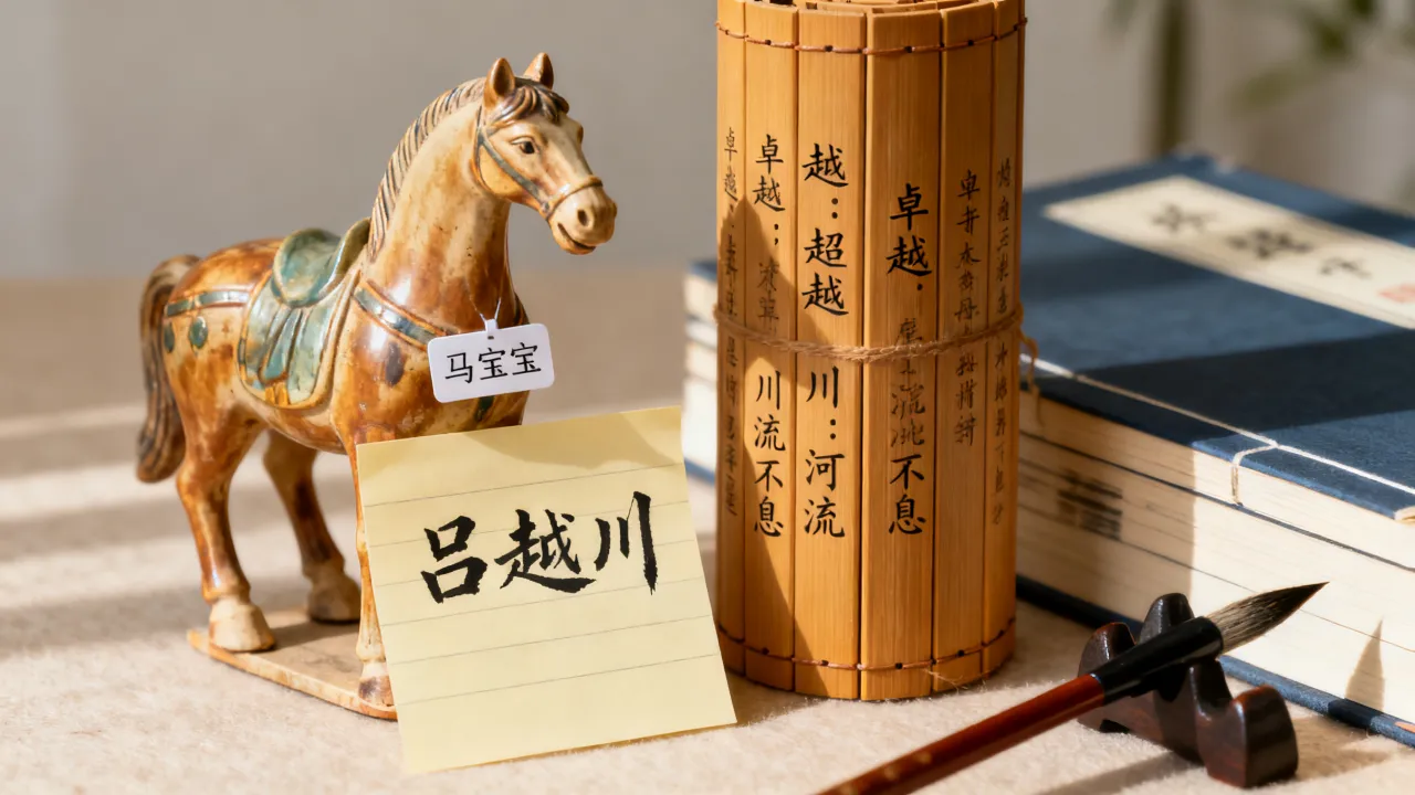 马宝宝起名吕越川怎么样，吕越川名字寓意打分好不好？