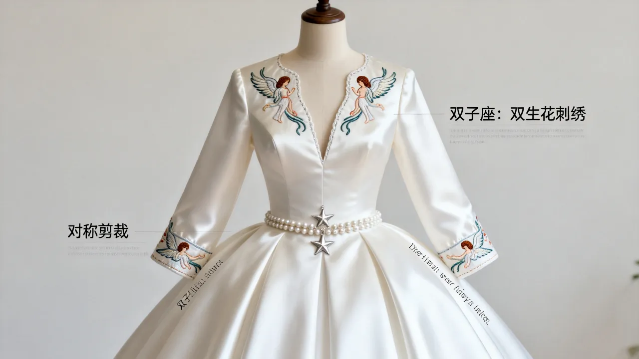 十二星座婚纱都长啥样，双子座婚纱的独特设计有哪些