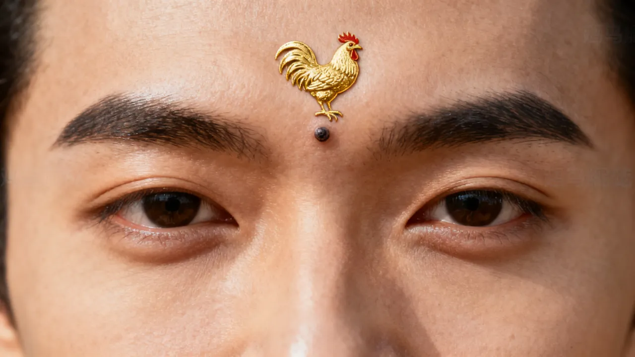 金鸡啄印堂人的命运如何?印堂有痣相好吗 金鸡啄印堂人的命运如何?印堂有痣相好吗