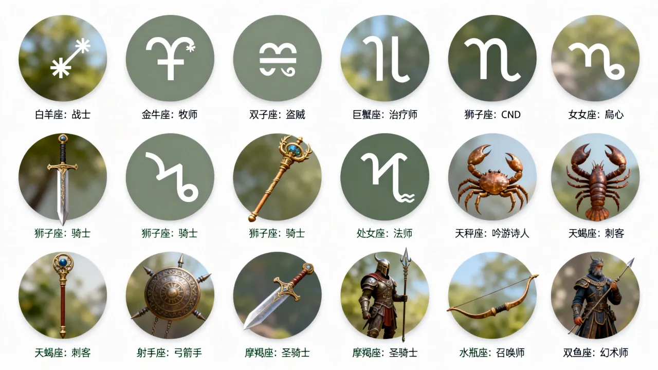 十二星座最适合什么RPG职业?星座职业怎么选才最强 十二星座最适合什么RPG职业?星座职业怎么选才最强