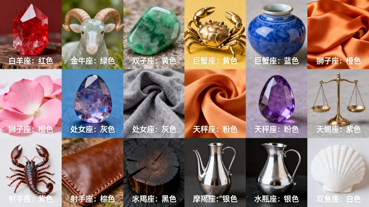 十二星座幸运色是什么颜色,哪个星座的幸运色最招财? 十二星座幸运色是什么颜色,哪个星座的幸运色最招财?