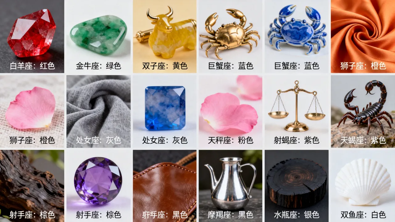 十二星座幸运色是什么颜色，哪个星座的幸运色最招财？