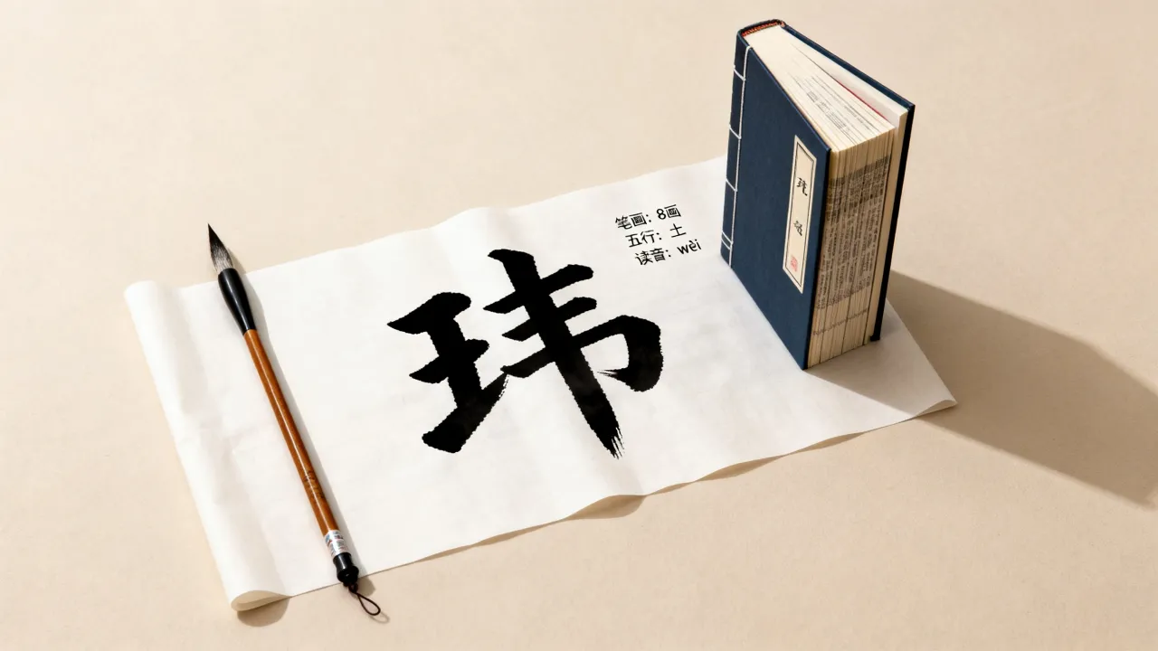 玮字笔画吉凶怎么读,玮字五行属性及读音详解 玮字笔画吉凶怎么读,玮字五行属性及读音详解