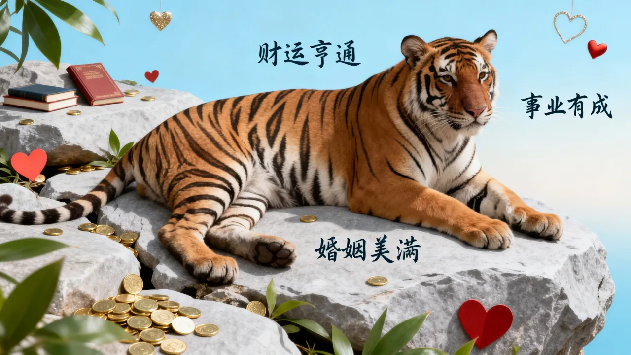 寅虎的命运怎么样，属虎人一生的财运事业和婚姻运势如何？