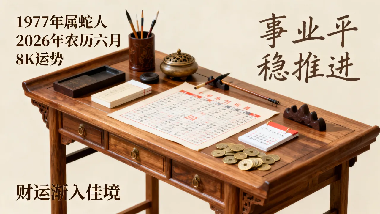 1977年属蛇人2026年农历六月运势如何?事业财运好不好? 1977年属蛇人2026年农历六月运势如何?事业财运好不好?
