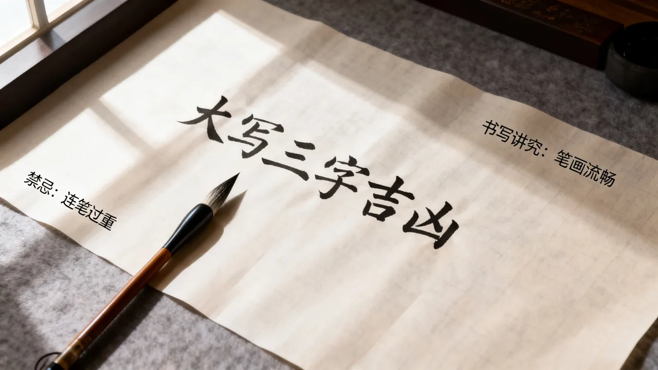 大写三字吉凶怎么写，书写三字吉凶有什么讲究和禁忌