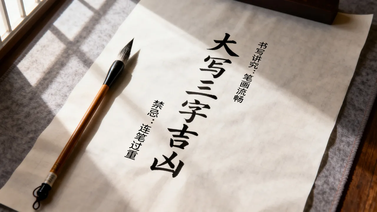大写三字吉凶怎么写，书写三字吉凶有什么讲究和禁忌
