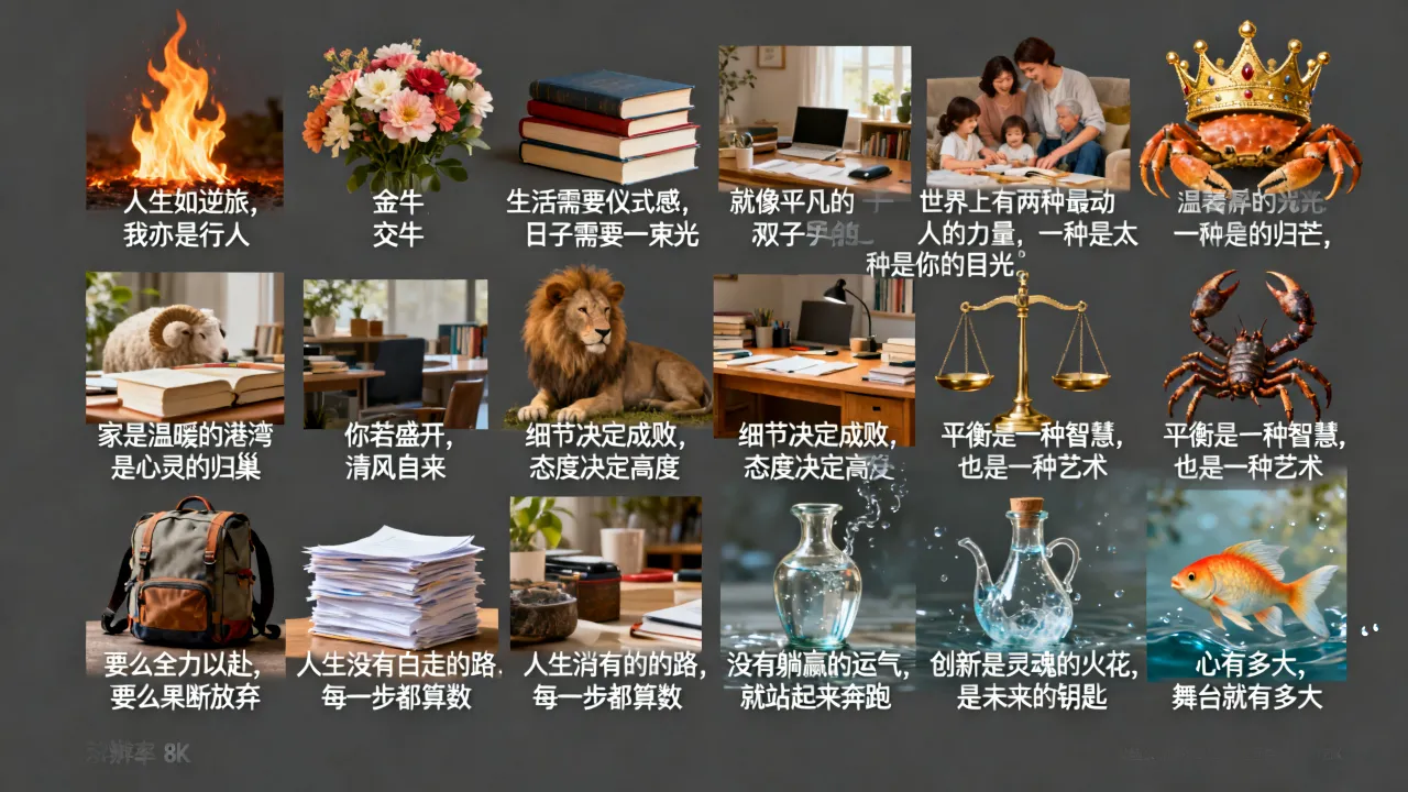 十二星座有哪些经典句子，十二星座经典语录大全有哪些