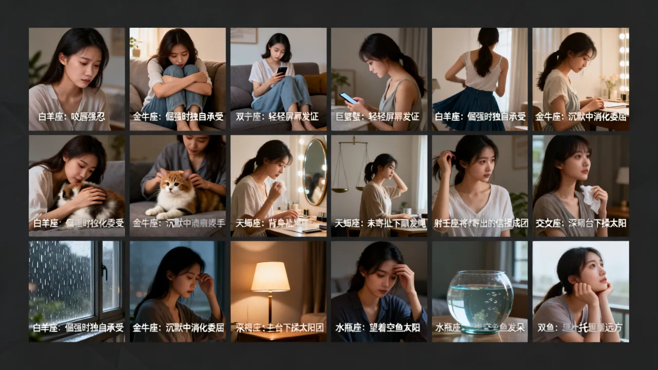 十二星座女哪些瞬间最让人心疼？心疼时刻全解析