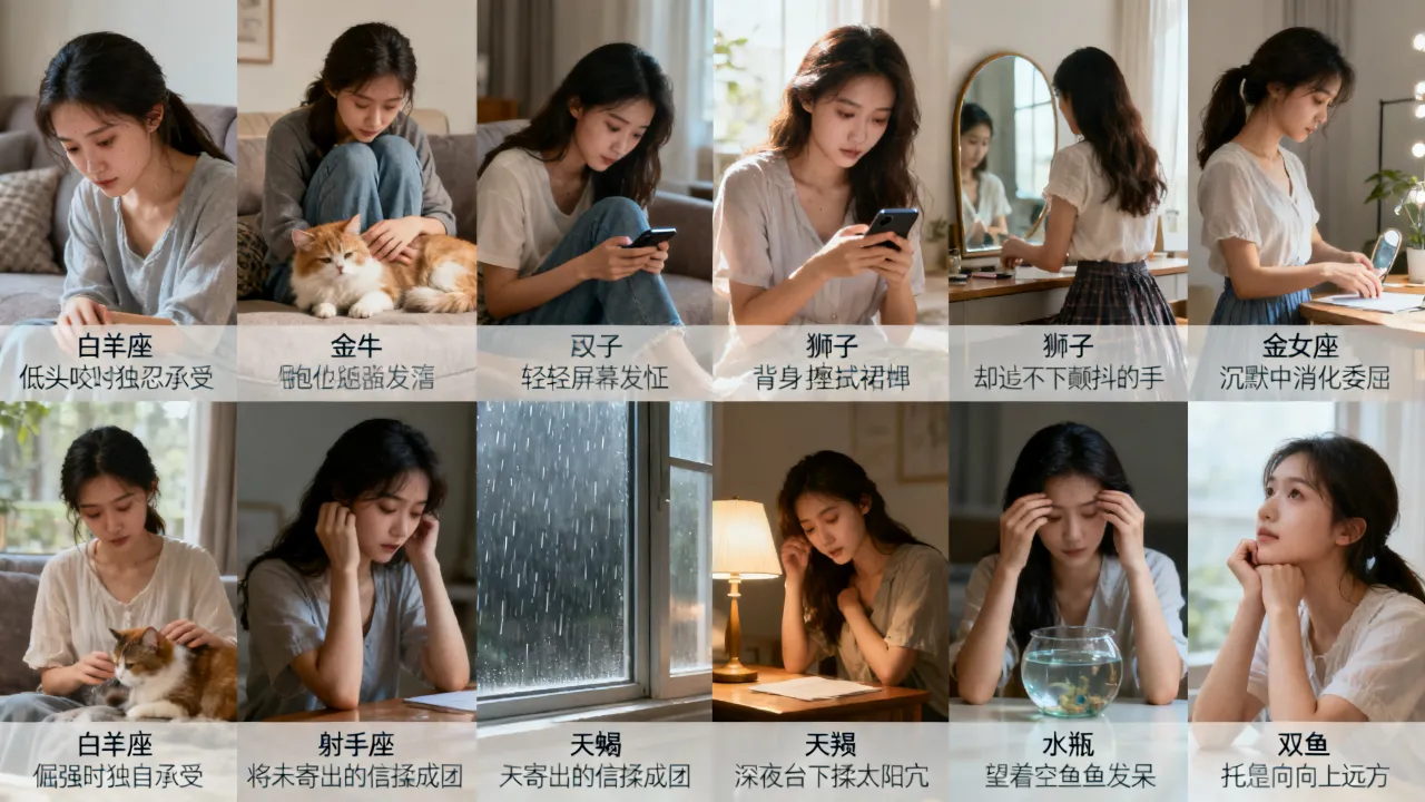 十二星座女哪些瞬间最让人心疼？心疼时刻全解析
