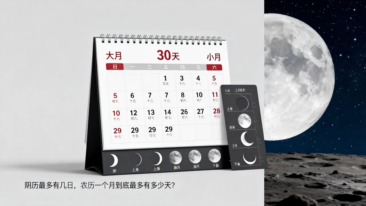 阴历最多有几日,农历一个月到底最多有多少天? 阴历最多有几日,农历一个月到底最多有多少天?