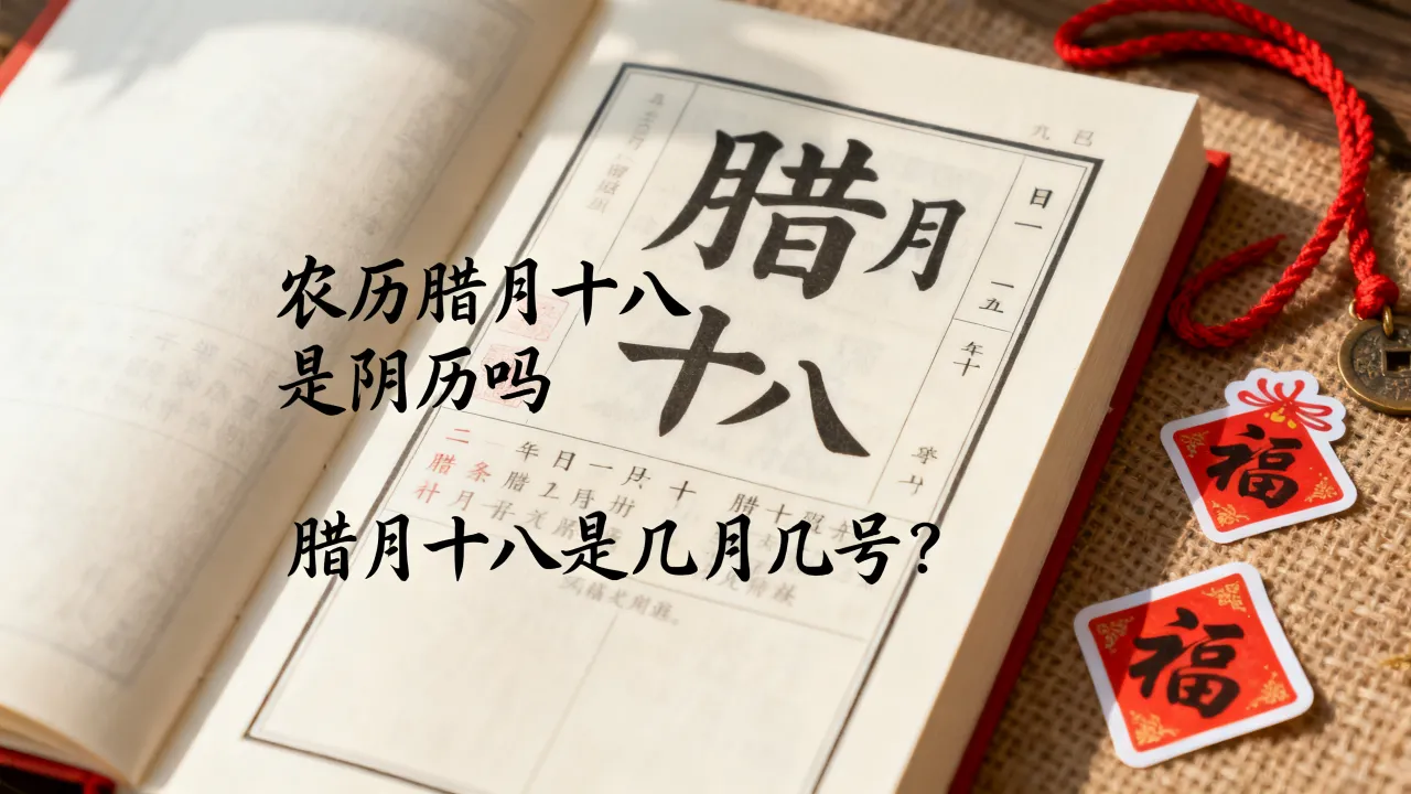 农历腊月十八是阴历吗,腊月十八是几月几号? 农历腊月十八是阴历吗,腊月十八是几月几号?