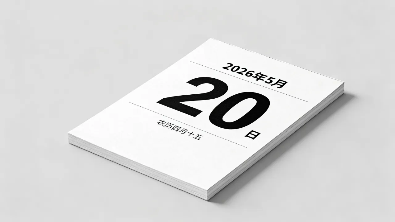 20号是阴历多少,2026年5月20日农历是几月几号? 20号是阴历多少,2026年5月20日农历是几月几号?