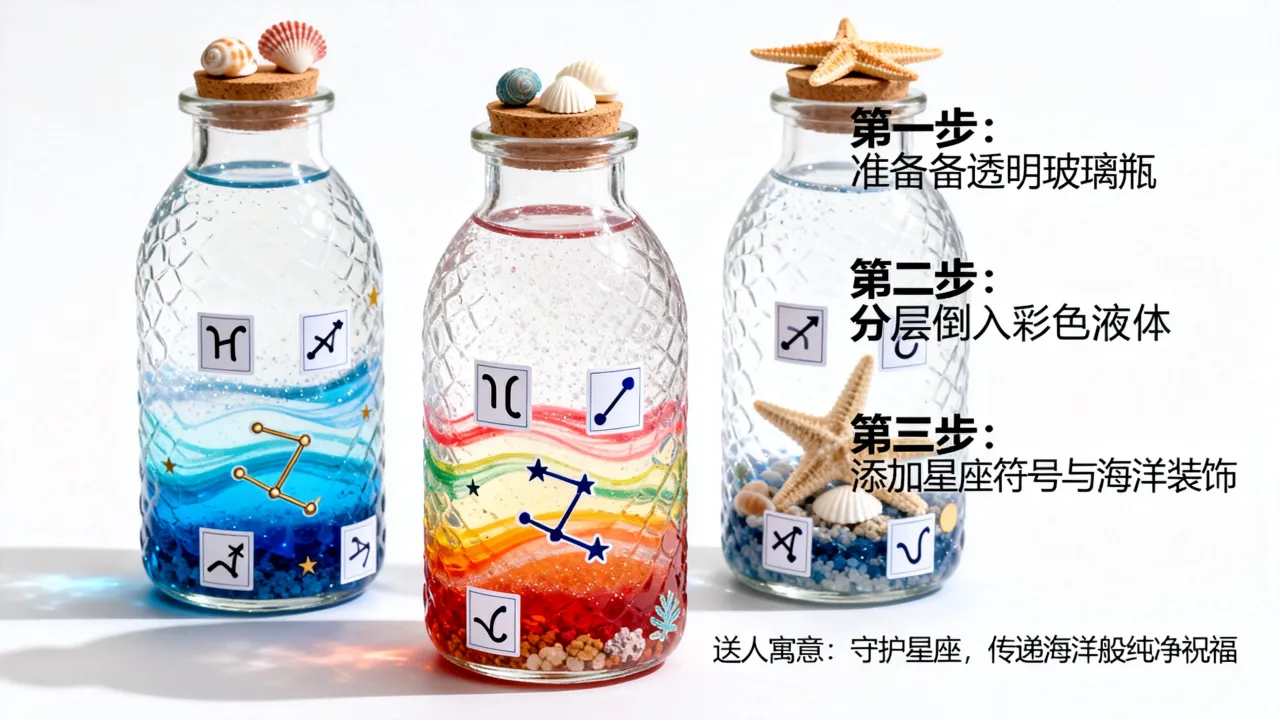 十二星座海洋瓶怎么做?手工DIY教程,送人寓意有哪些? 十二星座海洋瓶怎么做?手工DIY教程,送人寓意有哪些?