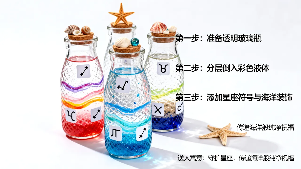 十二星座海洋瓶怎么做?手工DIY教程,送人寓意有哪些? 十二星座海洋瓶怎么做?手工DIY教程,送人寓意有哪些?