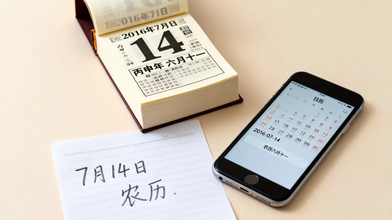 2016年7月14日阴历是多少,如何查询农历日期? 2016年7月14日阴历是多少,如何查询农历日期?