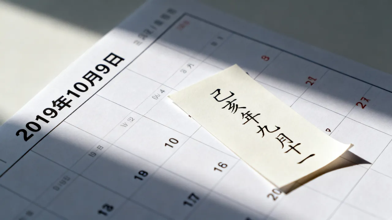 2019年10月9日阴历是几月几号？农历日期对照查询
