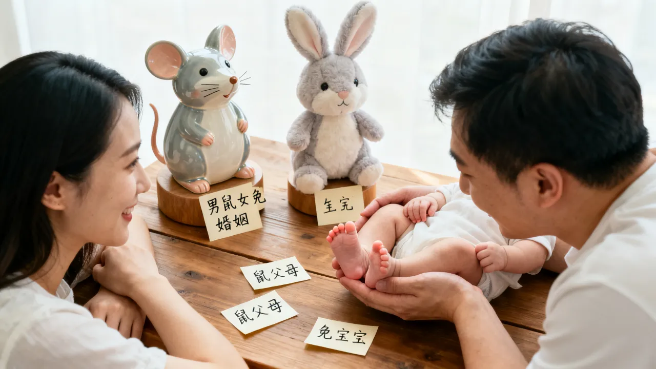 男属鼠女属兔婚姻状况好吗，属鼠的父母生个属兔的宝宝好不好