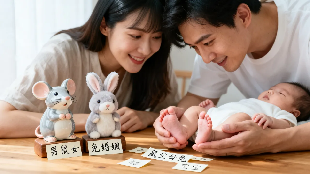 男属鼠女属兔婚姻状况好吗，属鼠的父母生个属兔的宝宝好不好