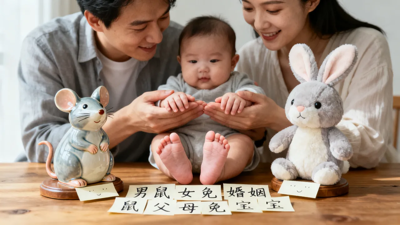 男属鼠女属兔婚姻状况好吗，属鼠的父母生个属兔的宝宝好不好