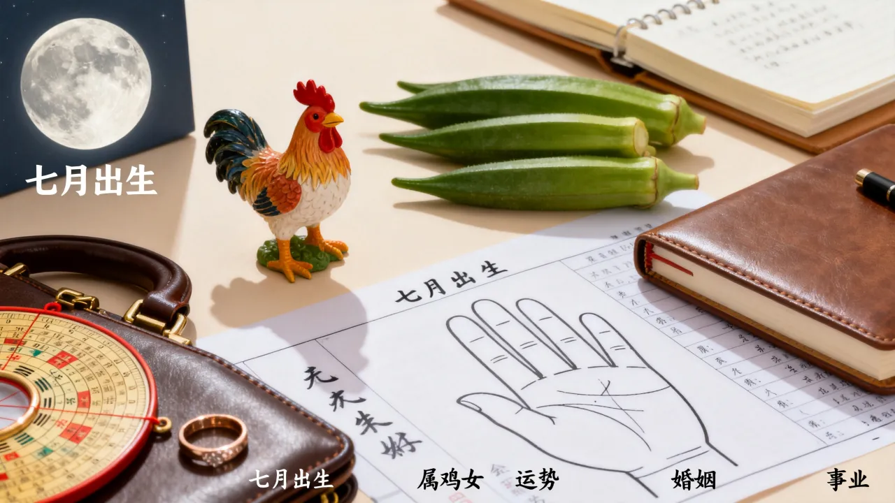 属鸡女农历七月出生好不好，命理运势及婚姻事业怎么样？