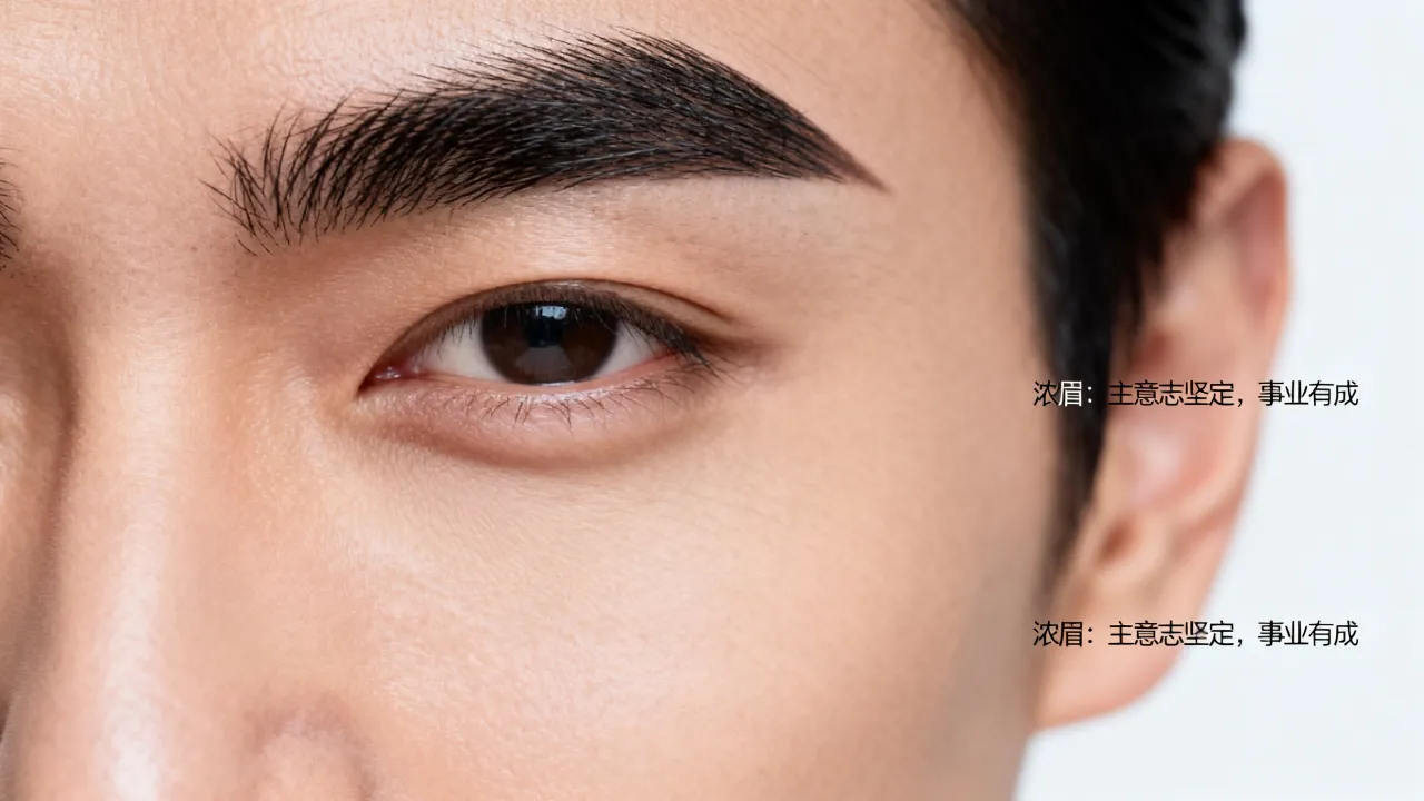 浓眉的男人命运好不好，面相学上有什么说法呢？